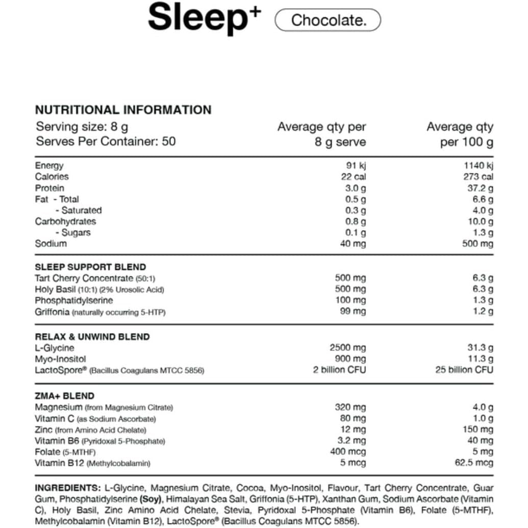 Switch Nutrition Sleep Magnesium Chocolate 400g