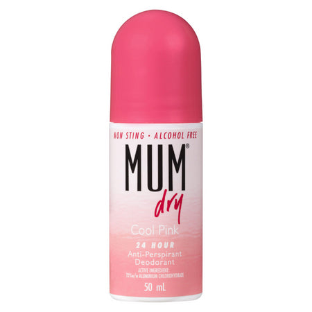 Mum Dry Antiperspirant Roll-on Deodorant Cool Pink 50ml