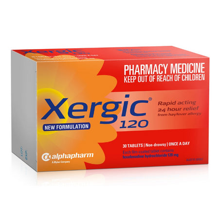 Xergic 120mg Tablets 30 Blister Pack