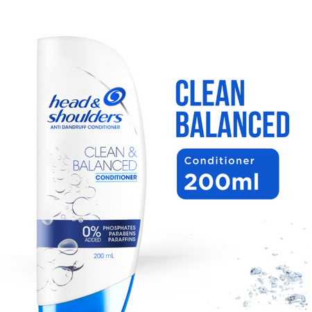 Head & Shoulders Clean & Balanced Anti Dandruff Conditioner 200ml