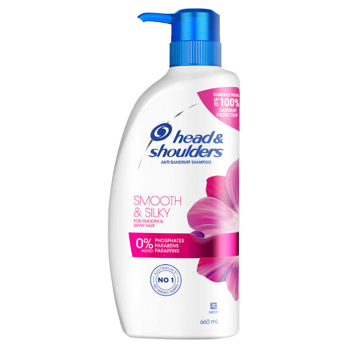 Head & Shoulders Smooth & Silky Anti Dandruff Shampoo for Smooth & Silky Hair 660ml