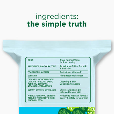 Simple Kind to Skin Micellar Biodegradable Facial Wipes 20 Wipes
