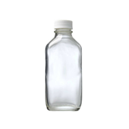 MEDICINE BOTTLES Disposable Flats Clear 100mL 20 Pack