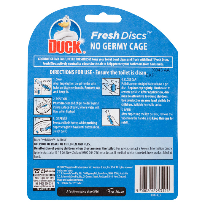 Duck Fresh Discs Toilet Cleaner Marine