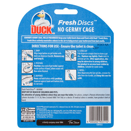 Duck Fresh Discs Toilet Cleaner Marine