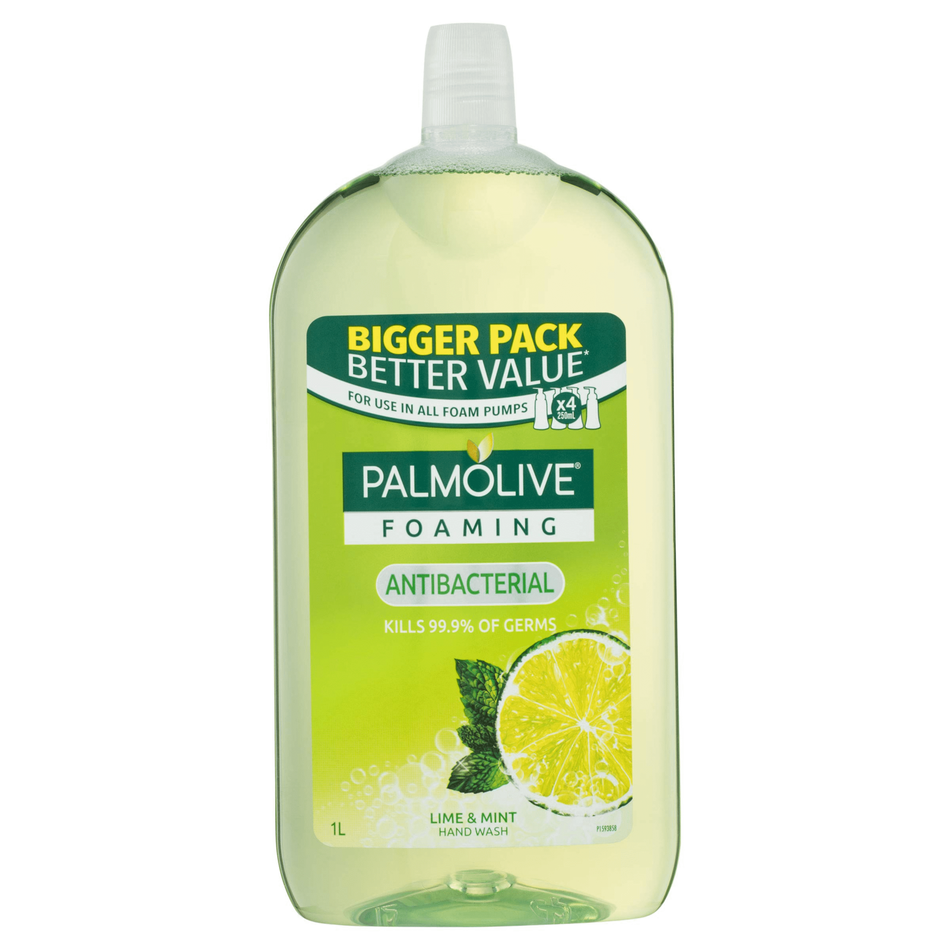 Palmolive Lime & Mint Foaming Liquid Hand Wash Refill 1L