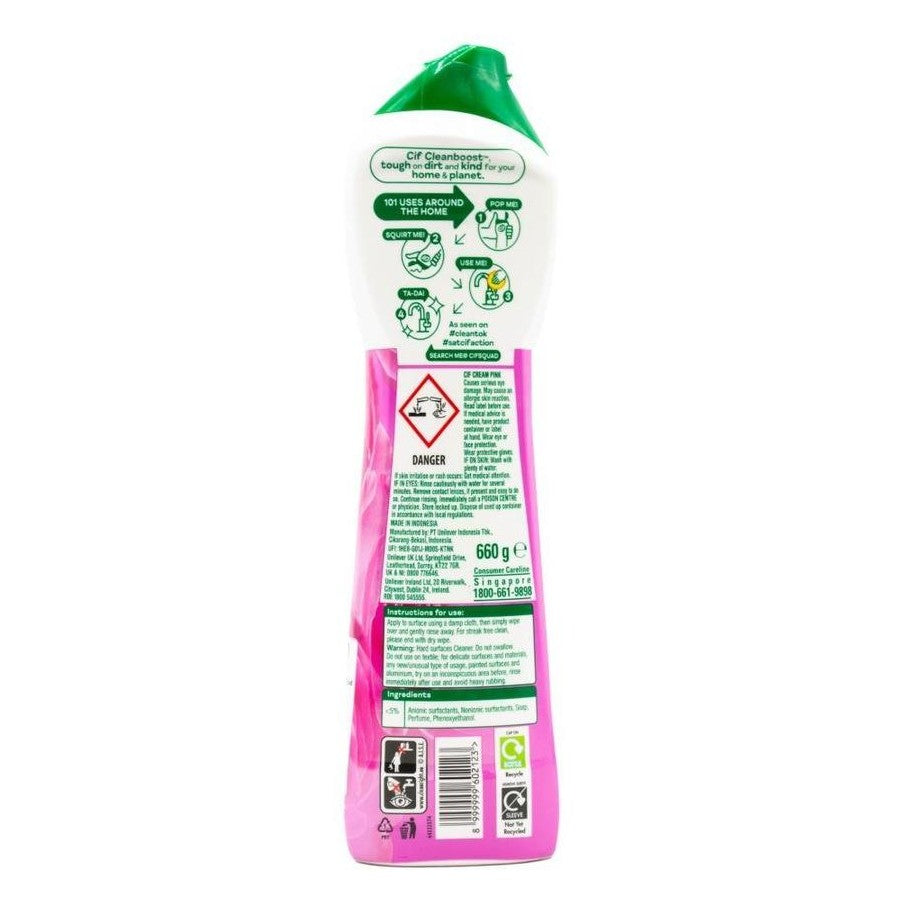 Cif Clean Boost Clean Pink 660g