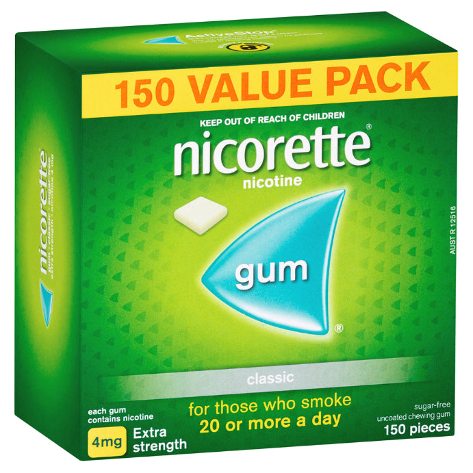 Nicorette Extra Strength 4mg 150 Pack