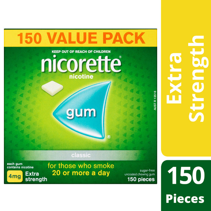 Nicorette Extra Strength 4mg 150 Pack
