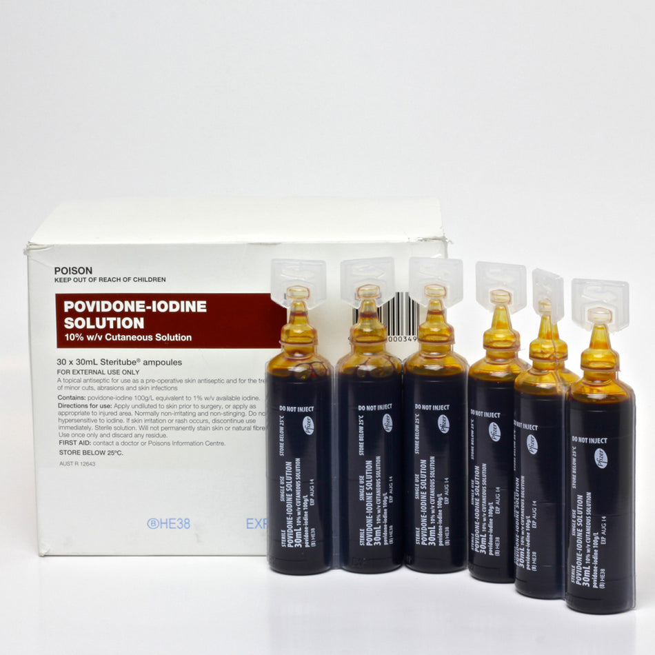 Povidone-iod Steri 10% 30ml Pack of 30