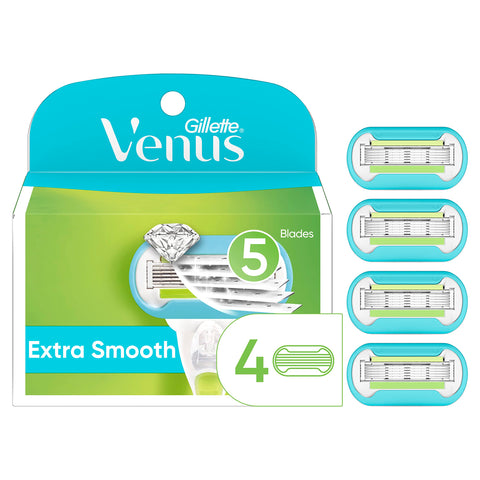 Gillette Venus Extra Smooth Blade Refills 4 Pack