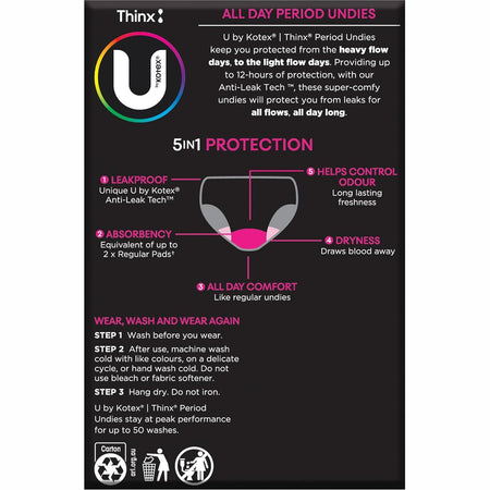 U by Kotex Full Brief Size 12