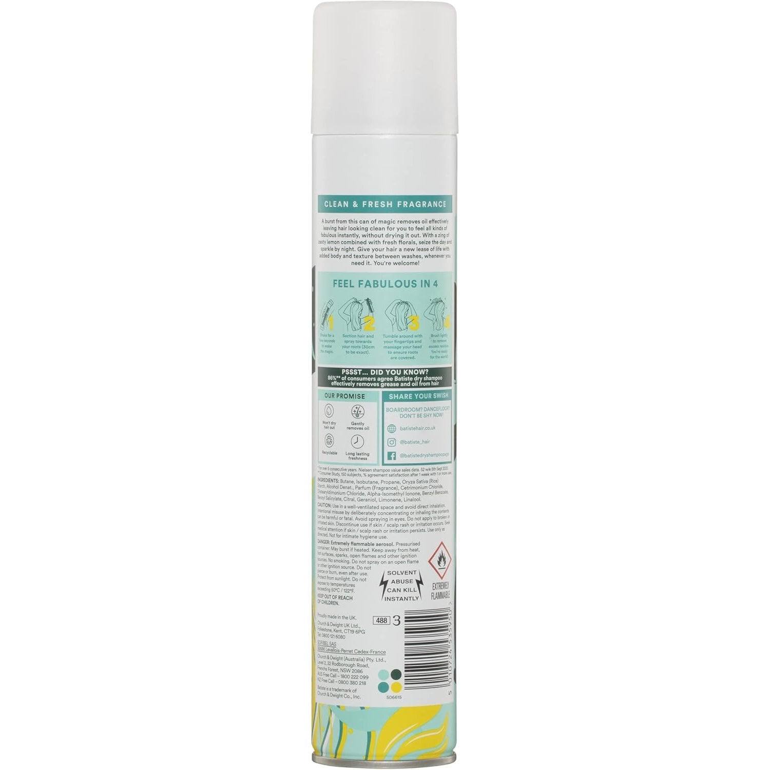 Batiste Dry Shampoo Original 350mL