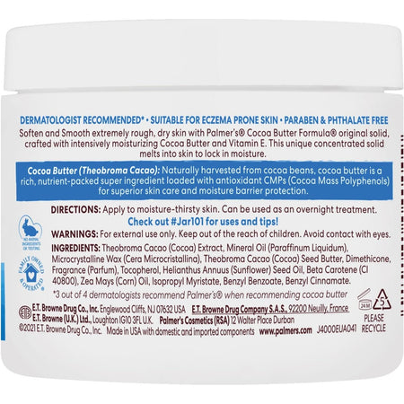 Palmers Cocoa Butter Solid Jar 200g