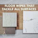 CLEANLIFE Floor Plastic Free Wipes Antibacterial Cleaning 25pk