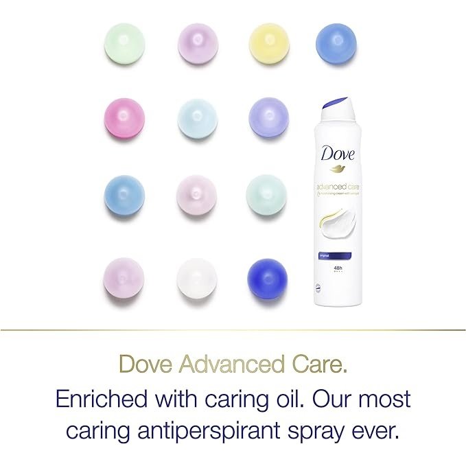 Dove Advanced Care Antiperspirant Aerosol Deodorant Go Fresh Pomegranate & Lemon Verbena 150ml