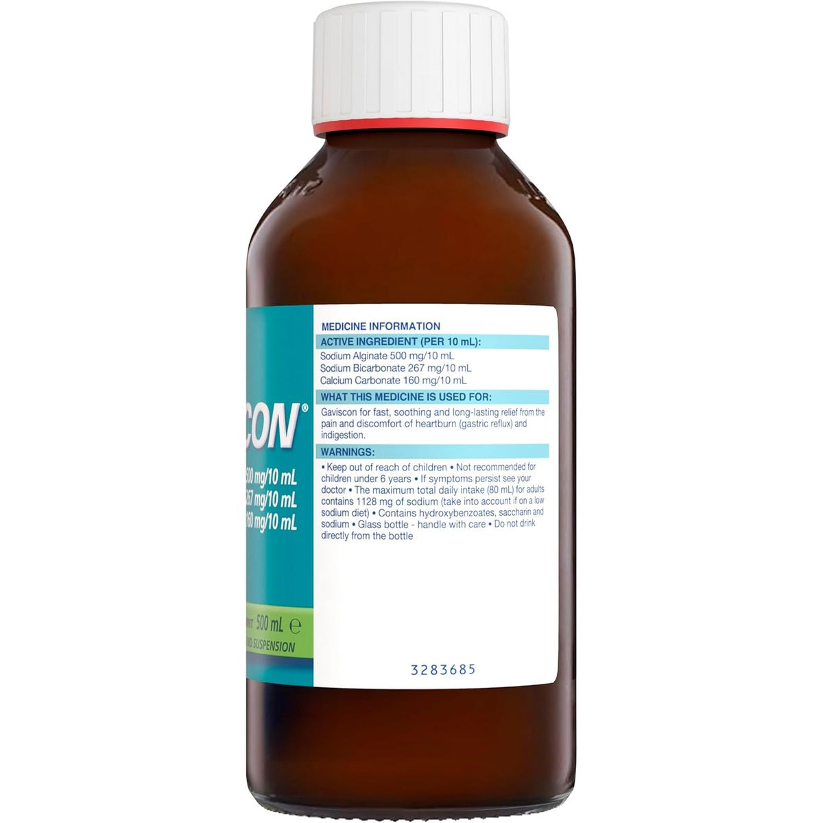 Gaviscon Peppermint Oral Liquid Suspension 500ml