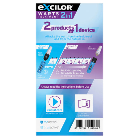 Excilor 2-in-1 Warts Treatment 10ml