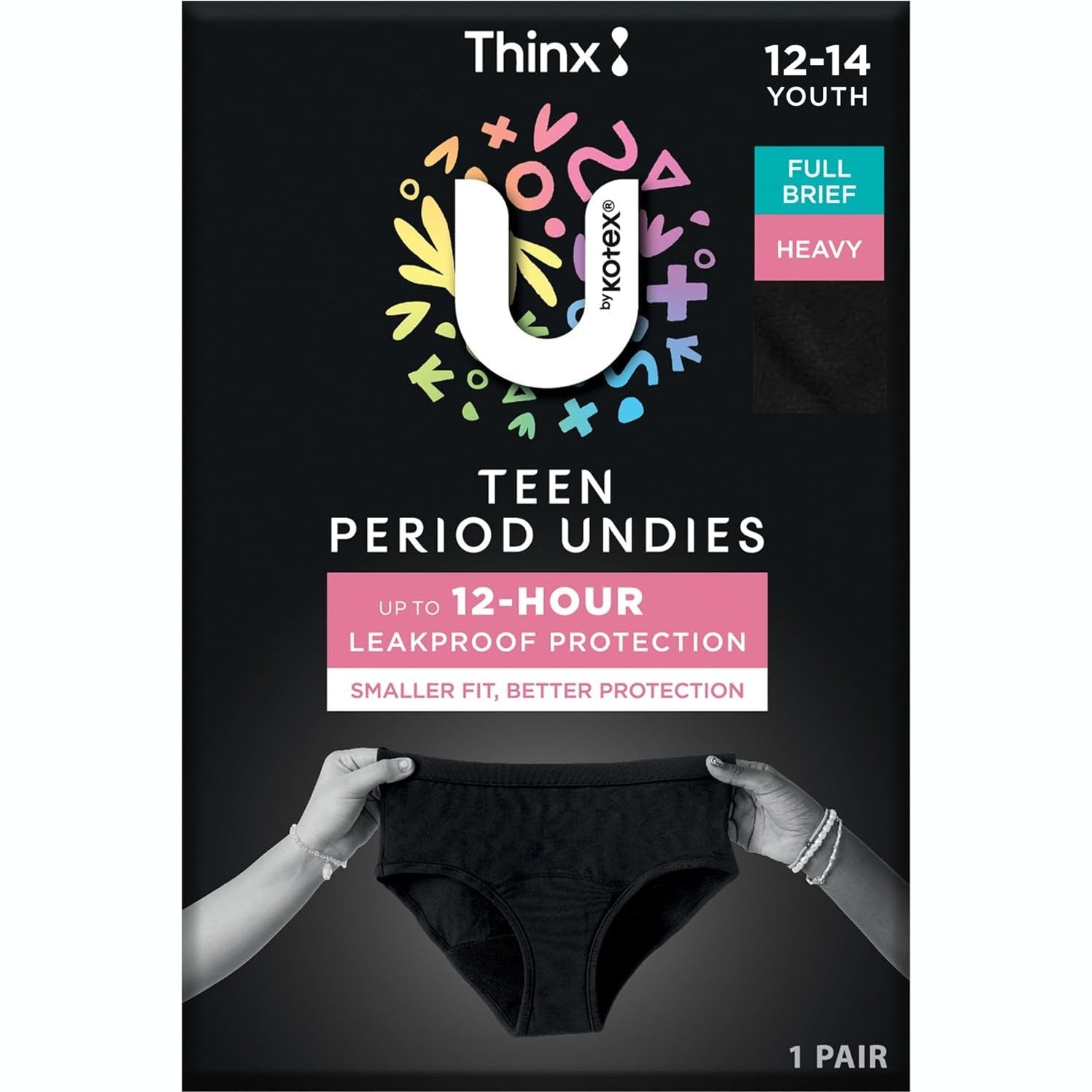 U by Kotex Brief Teen Size Y12-14