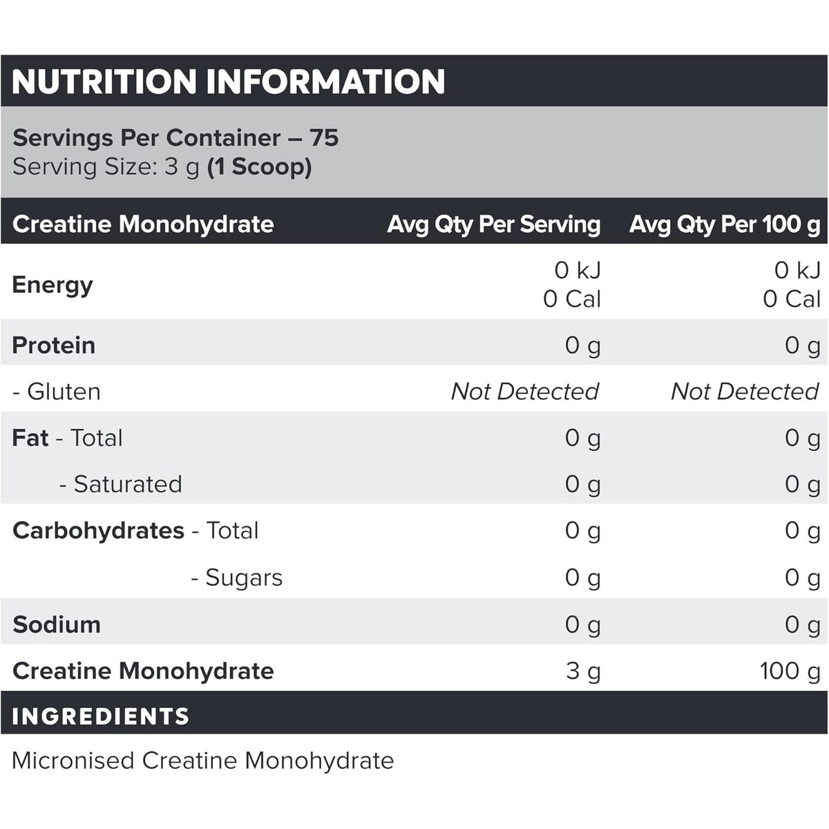 Muscle Nation Creatine 225g