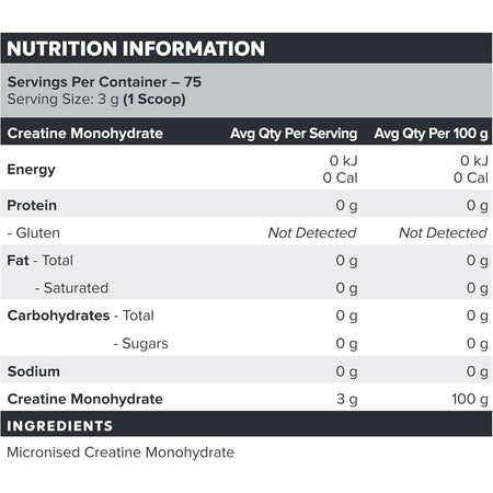 Muscle Nation Creatine 225g