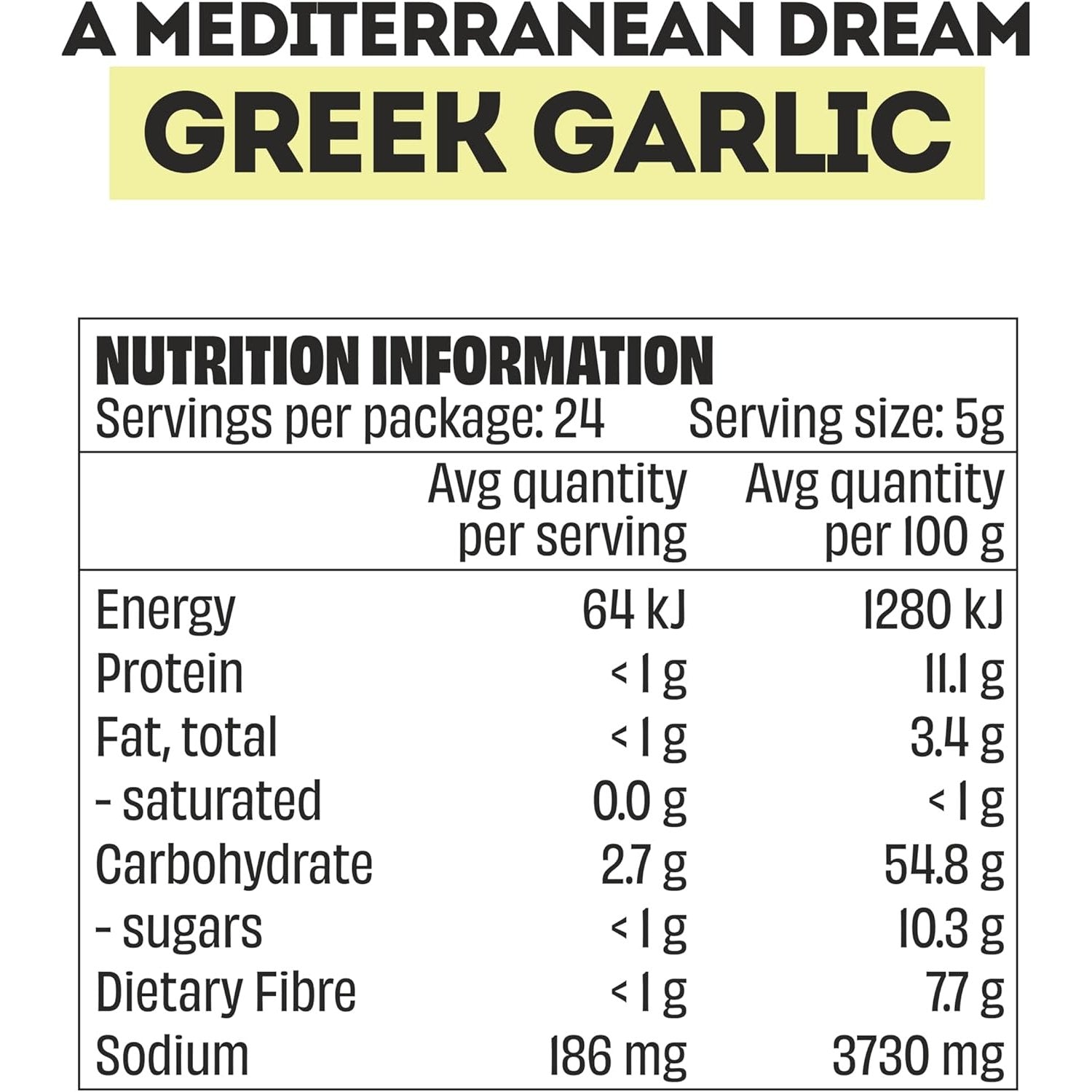 Mingle Greek Garlic All Natural Seasoning 120g