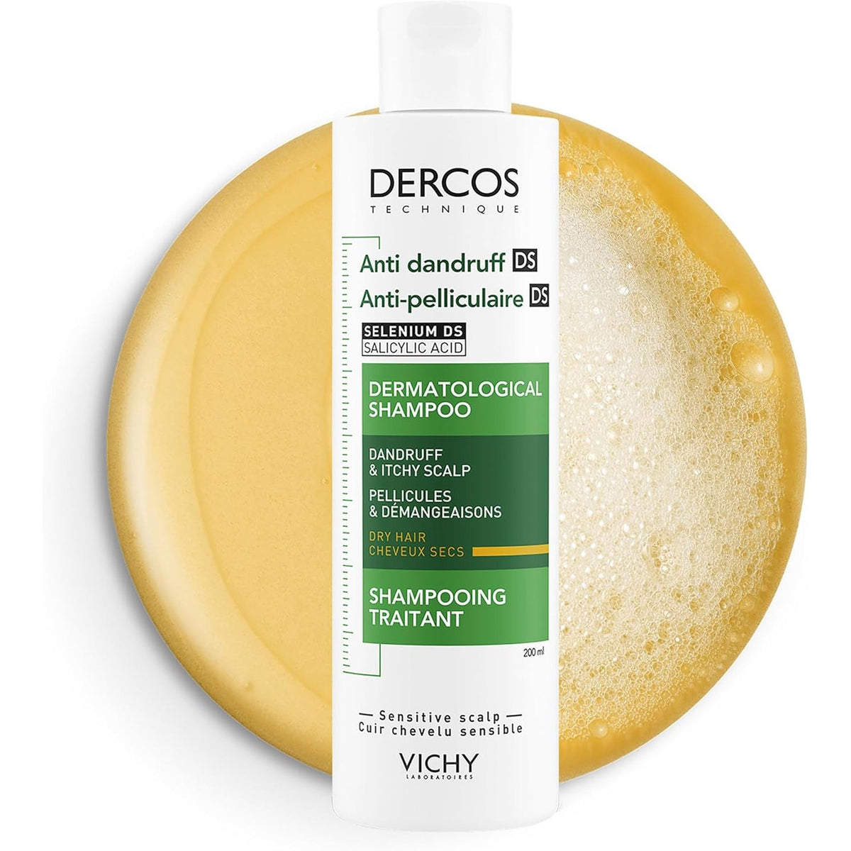 Dercos Anti-Dandruff DS Shampoo for Dry Hair 200ml