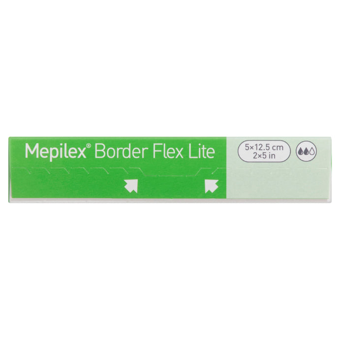 Molnlycke Mepilex Border Flex Lite 5cm X 12.5cm Dressings 5 Pack