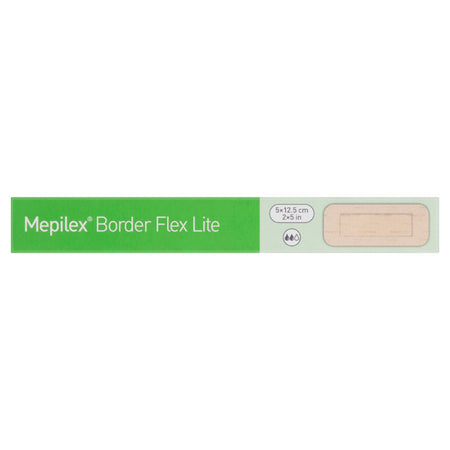 Molnlycke Mepilex Border Flex Lite 5cm X 12.5cm Dressings 5 Pack