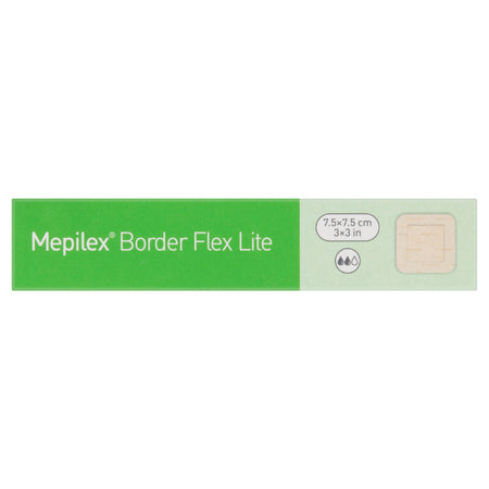 Molnlycke Mepilex Border Flex Lite 7.5cm X 7.5cm Dressings 5 Pack