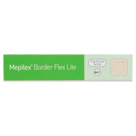 Molnlycke Mepilex Border Flex Lite 7.5cm X 7.5cm Dressings 5 Pack