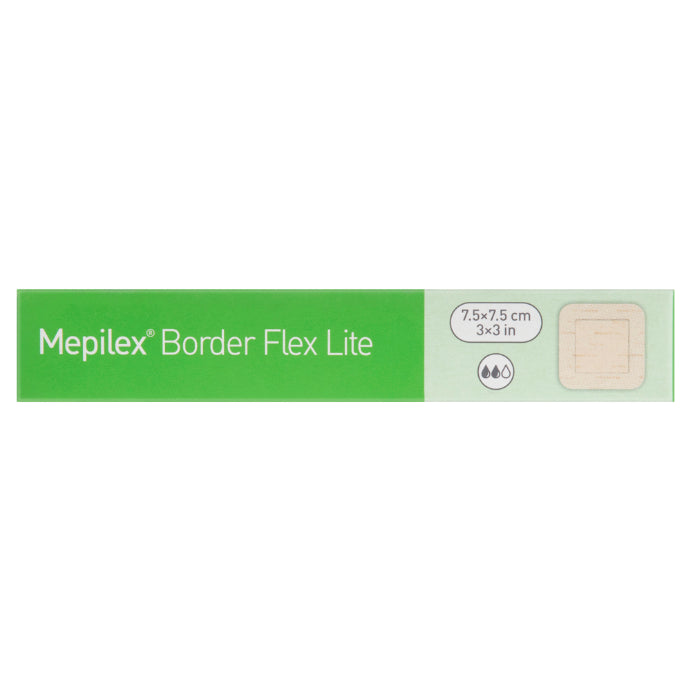 Molnlycke Mepilex Border Flex Lite 7.5cm X 7.5cm Dressings 5 Pack