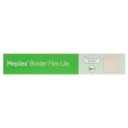 Molnlycke Mepilex Border Flex Lite 7.5cm X 7.5cm Dressings 5 Pack