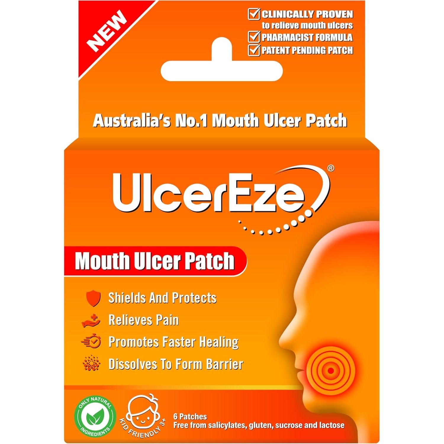 Ulcereze Mouth Ulcer Packet 6 Patches