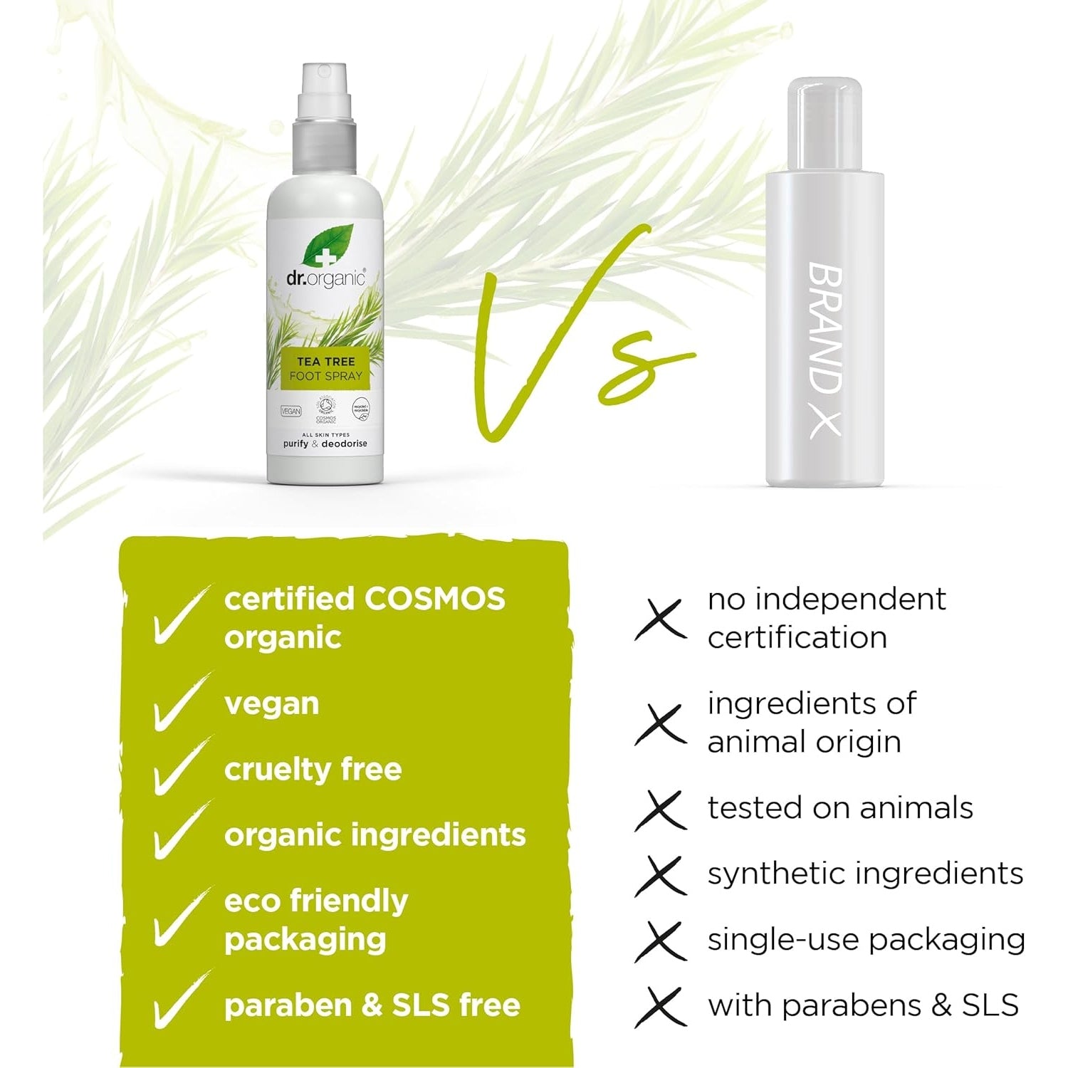 Dr Organic Tea Tree Foot Spray 100ml