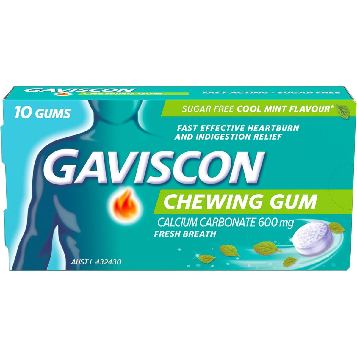 Gaviscon Chewing Gum 10 Pack