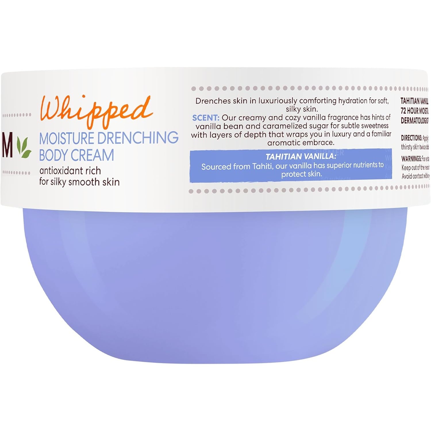 Palmers Tahitian Vanilla Whipped Body Cream 250g