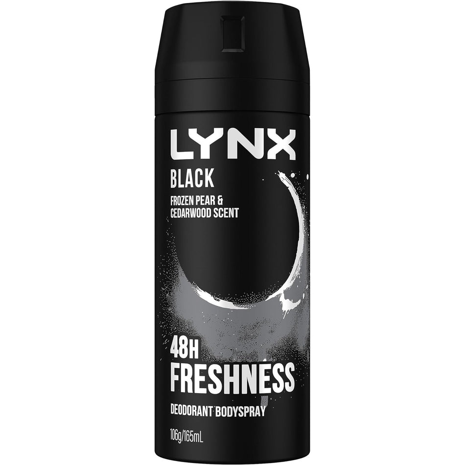 Lynx Men Body Spray Black 165ml