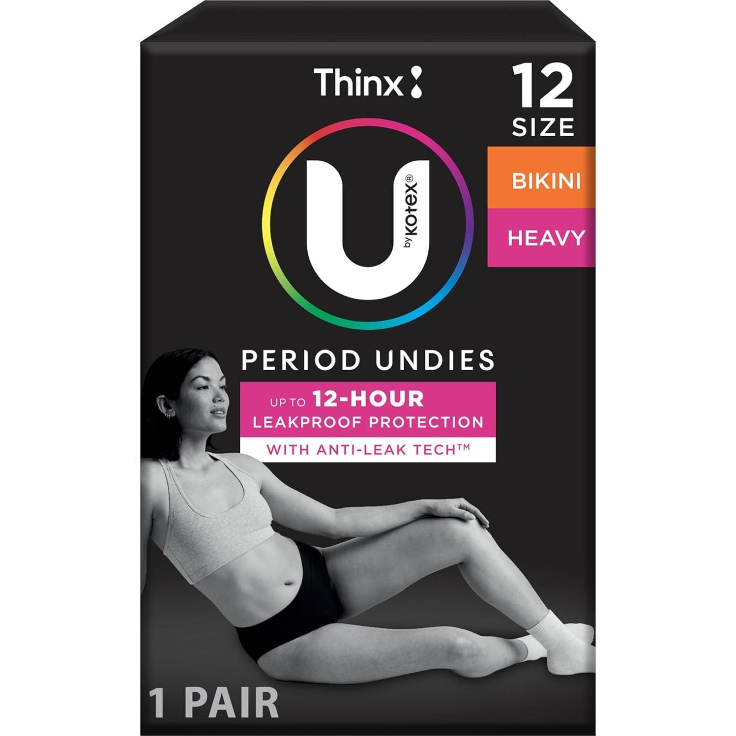 U by Kotex Bikini Size 12