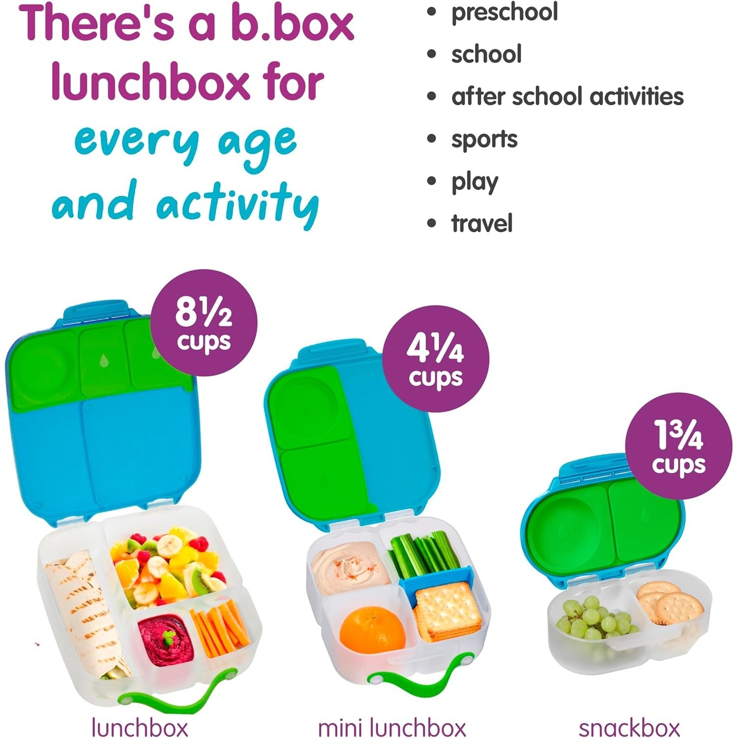 B.box Mini Lunchbox 1lt - Ocean Breeze
