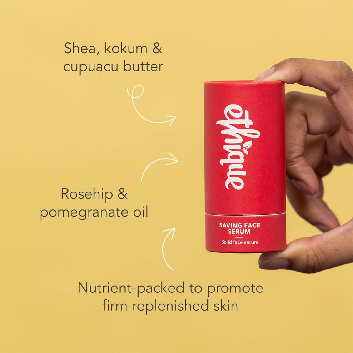 Ethique Face Serum Nourishing Solid Saving Face For All Skin Types 65g