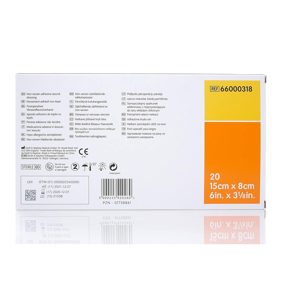 Primapore Conformable Dressing 15cm X 8cm X 20 Pack