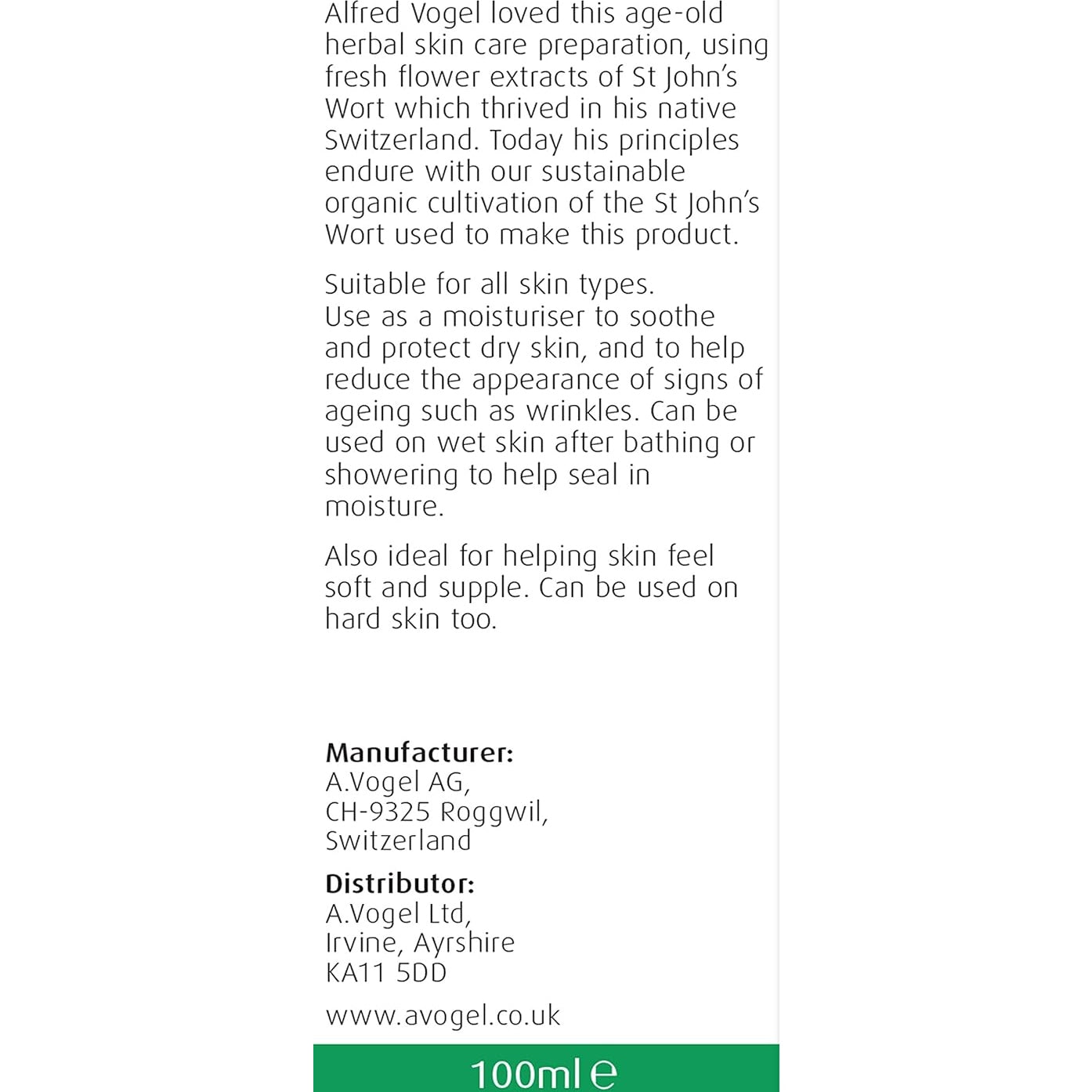 Vogel Organic St. John's Wort Oil 100ml