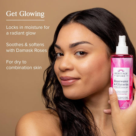 HERITAGE STORE Rosewater & Glycerin Hydrating Facial Mist 237ml