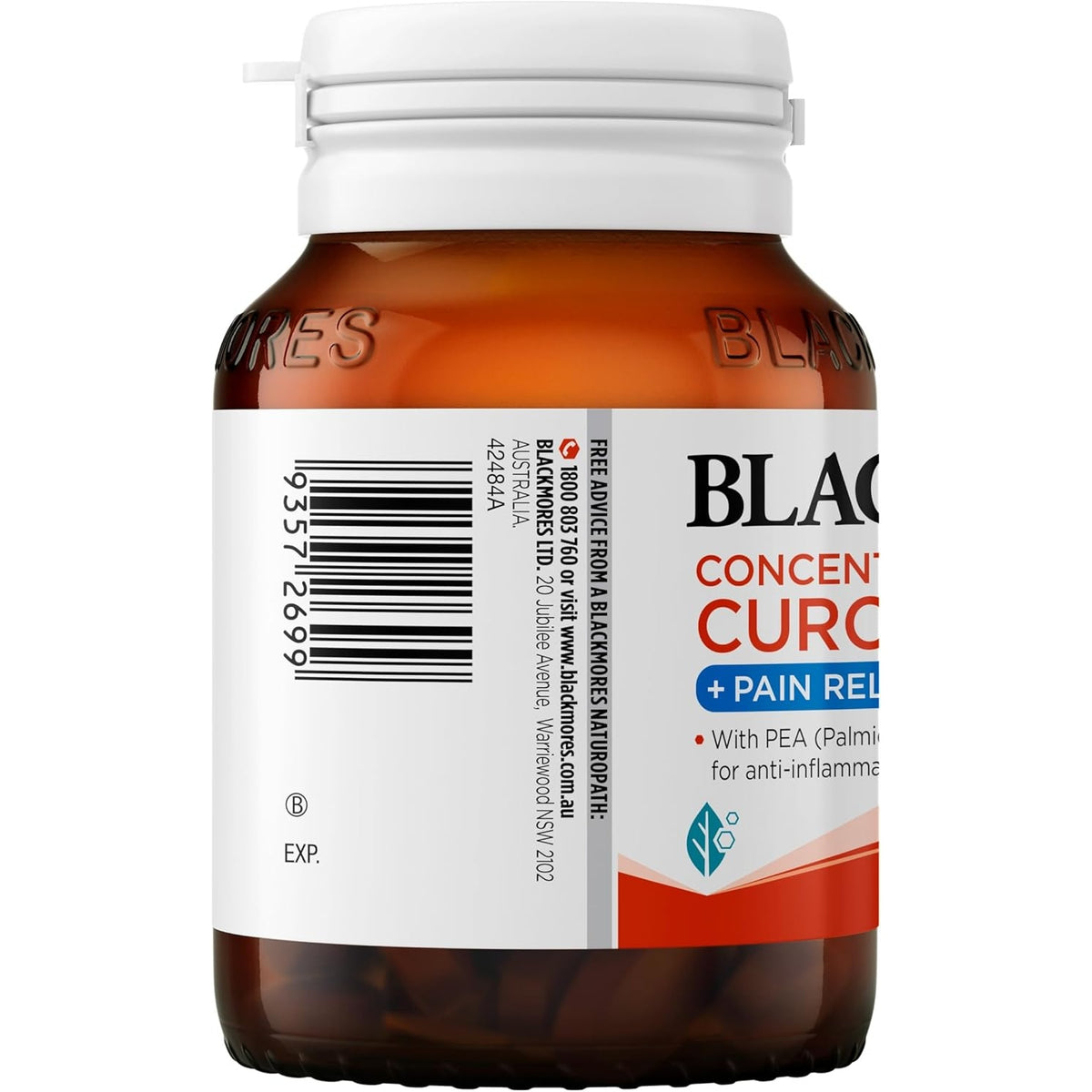 Blackmores Concentrated Curcumin + Pain Relief 40 Tablets
