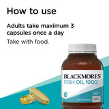 Blackmores Odourless Fish Oil 1000mg 400 Capsules