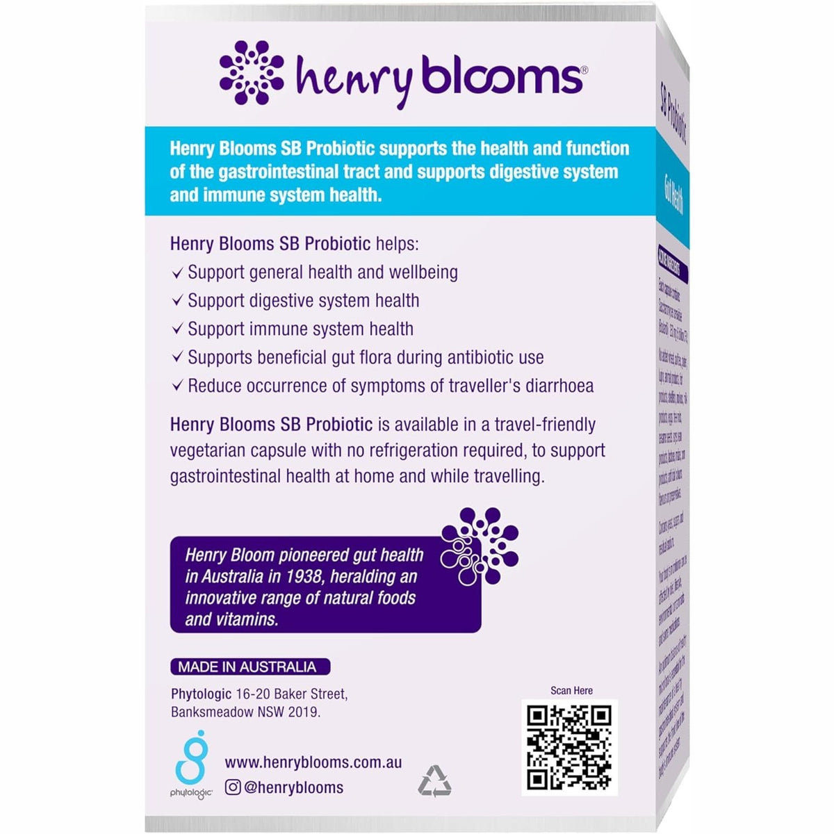 Henry Blooms SB Probiotic 30c