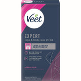 Veet Expert Hair Removal Strips Cold Wax Strips Legs & Body 40 pack