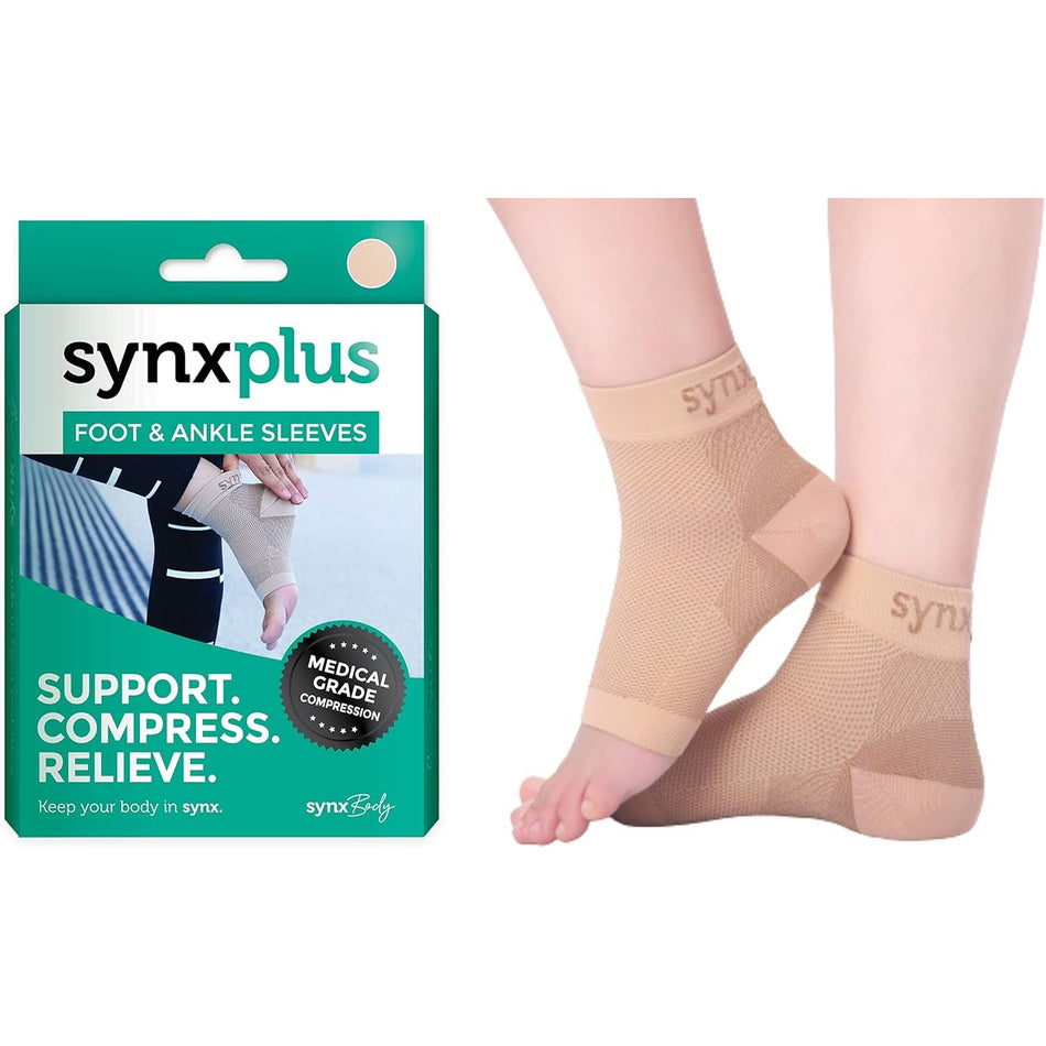 Synxplus Foot & Ankle Sleeve Nude Medium