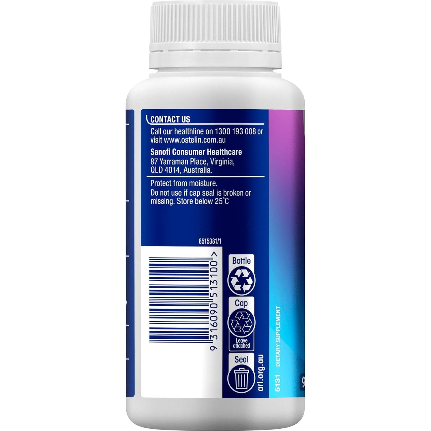 Ostelin Vitamin D3 + Glucosamine + Chondroitin 90 Tablets